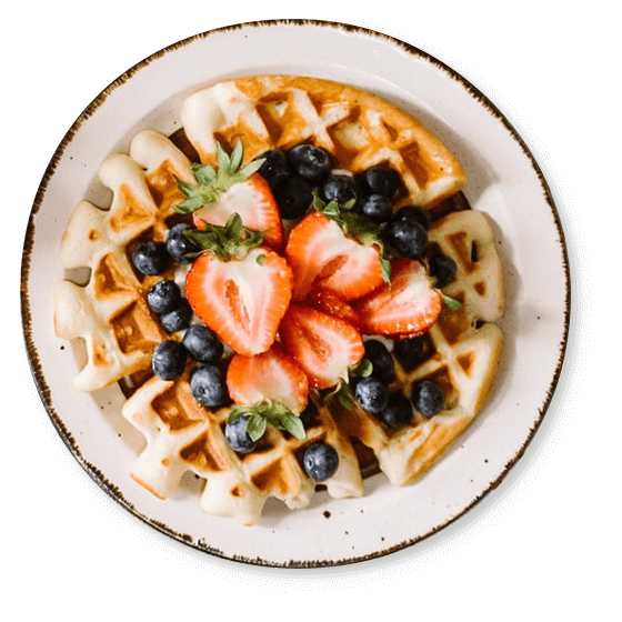 Home Plate Of Cookie With Strawberry